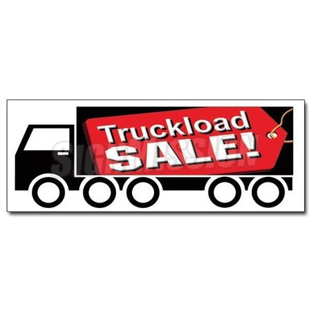 TRUCKLOAD SALE DECAL sticker save big sale trailer load huge truck load -  SIGNMISSION, D-12 Truckload Sale